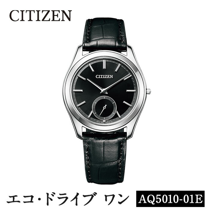 【ふるさと納税】＜楽天限定＞CITIZEN腕時計「エコ ドライブワン」(AQ5010-01E)日本製 CITIZEN シチズン 腕時計 時計 防水 光発電 Eco-Drive One【シチズン時計】