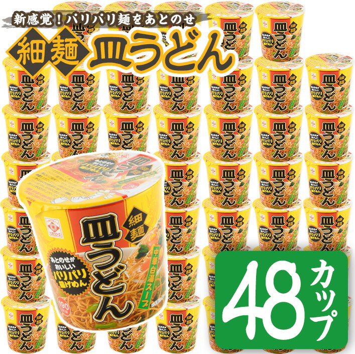 お好みで食べ方選べる♪カップ皿うどん(41.3g×48個)国産 九州産 鹿児島 日置市 特産品 特産 麺 めん 麺類 インスタント カップ麺 乾麺 ギフト 贈り物 贈答用 簡単調理[ヒガシマル]