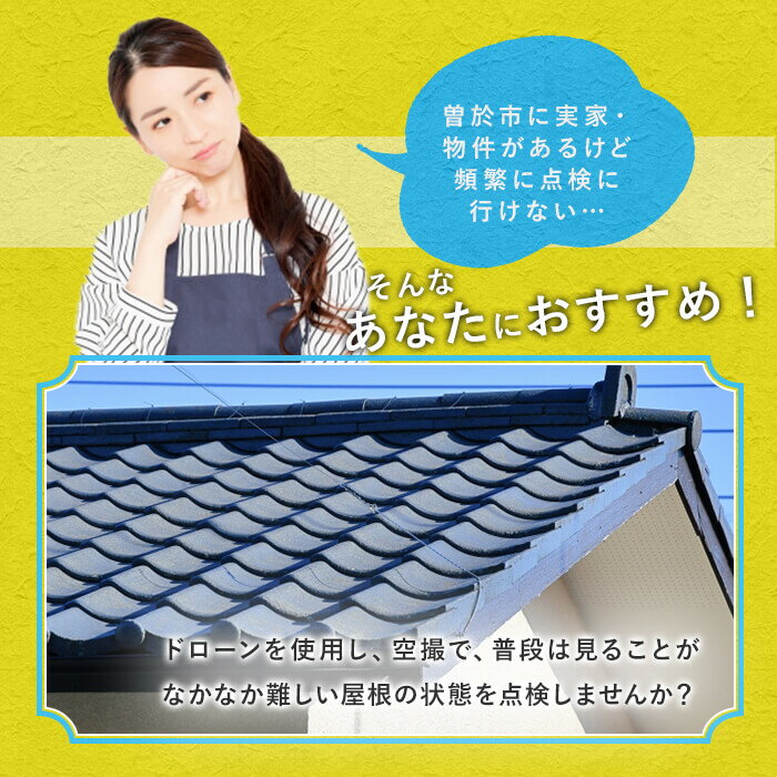 【ふるさと納税】【家屋調査】ドローン空撮による屋根点検（※曽於市限定※） 空撮 ...