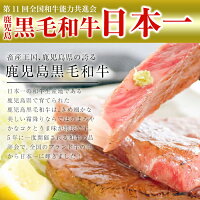 【ふるさと納税】日本一の牛肉!鹿児島県産黒毛和牛ロースステーキ2枚♪計400g【ナンチク】
