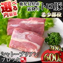 【ふるさと納税】<内容量が選べる!>鹿児島県産霜降りトロ豚 希少部位極みシャトーブリアン (300g~600g) 豚肉 鹿児島県産 豚 鹿児島県産豚 極み 冷凍 ヒレ ブロック ヒレ肉 シャトーブリアン 希少部位 霜降り【KNOT】