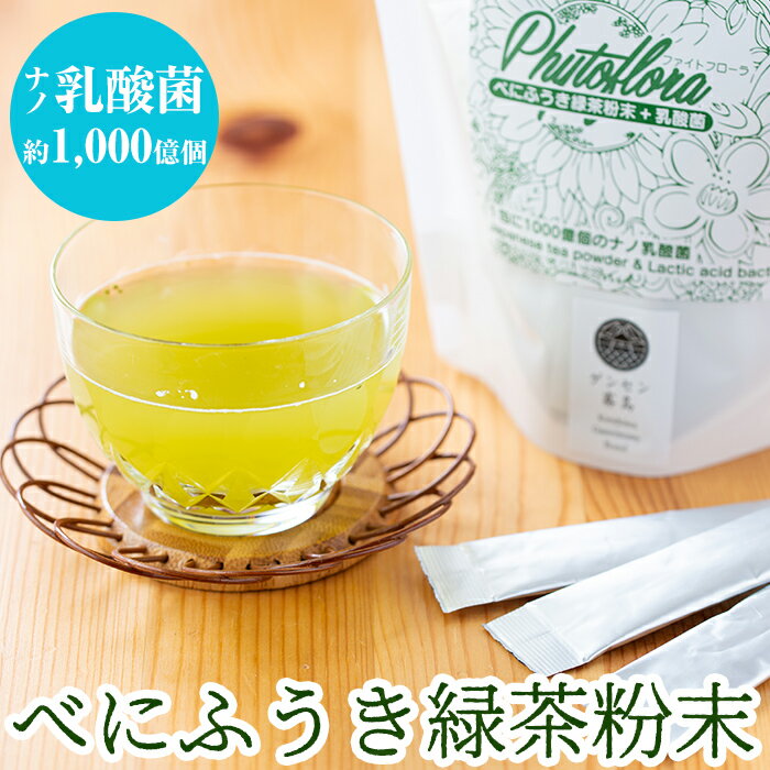 42位! 口コミ数「0件」評価「0」べにふうき緑茶粉末（乳酸菌入り）鹿児島県霧島産有機栽培べにふうき茶葉使用！粉末茶葉にナノ乳酸菌をプラス！メチル化カテキンが豊富でお料理やお菓･･･ 