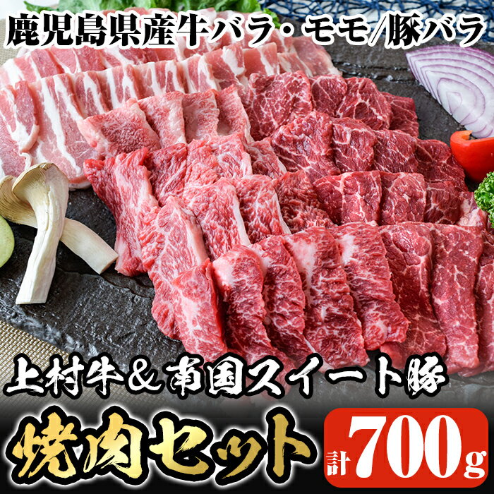 【ふるさと納税】鹿児島県産上村牛＆南国スイート豚焼肉セット(