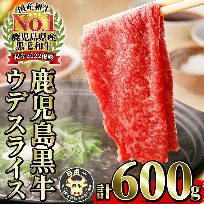 【ふるさと納税】＜数量限定＞(R-601)鹿児島黒牛ウデスライスセット(300g×2P・計600g) 鹿児島県 いちき串木野市 牛肉 鹿児島黒牛 黒毛和牛 和牛 黒牛 ウデ肉 スライス 精肉 赤身 すきやき 炒め物 冷凍 【JAさつま日置農業協同組合】のサムネイル