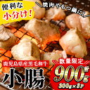 【ふるさと納税】≪数量限定・小分けタイプ≫鹿児島県産黒毛和牛 小腸(計900g・300g×3P) しょうちょう ホルモン もつ鍋 焼肉 鍋 焼肉用 焼き肉 バー...