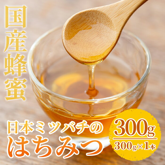 [数量限定]国産!日本ミツバチの蜂蜜(300g×1本・計300g)国産はちみつ!ハチミツを合計お届け!贈答品やギフト・贈り物に![セゾン企画]