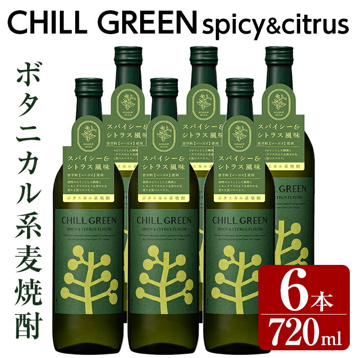 ڤդ뤵ǼǡCHILL GREEN spicy&citrus(720ml6) 彣    å ܥ˥...