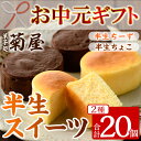 【ふるさと納税】<2025年お中元ギフト>半生ちーず・半生ちょこ詰合せ(合計20個・各10個入) スイーツ チーズケーキ チョコ お菓子 銘菓 冷凍 ギフト 個...
