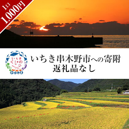 ≪返礼品なし・1,000円≫鹿児島県いちき串木野市への寄附【いちき串木野市】