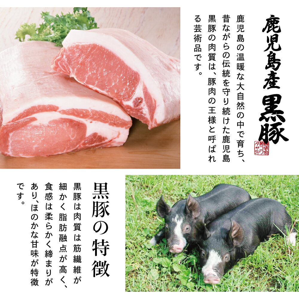 【ふるさと納税】鹿児島県産 黒豚 バラスライス しゃぶしゃぶ用 計1kg (500g×2P) 豚肉 黒豚 豚しゃぶ しゃぶしゃぶ バラ スライス うす切り肉 薄切り 国産 冷凍 お取り寄せ かごしま グルメ 鍋 送料無料 鹿児島県 南さつま市 株式会社コワダヤ