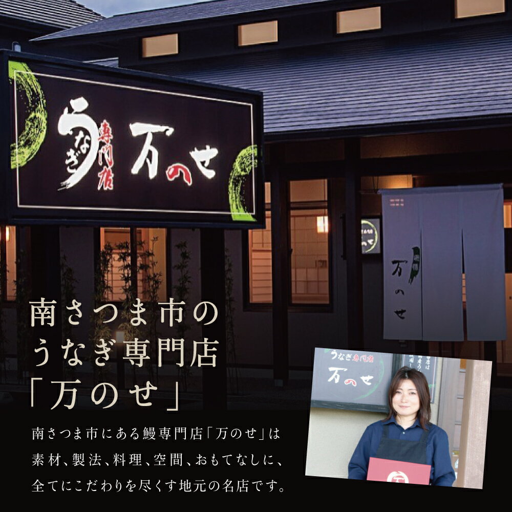 【ふるさと納税】【国産 鰻】うなぎ専門店「万のせ」 うなぎ蒲焼（手焼き） 3尾 セット 送料無料 国産 ウナギ うなぎ蒲焼き ウナギ蒲焼き ハレの日 ギフト 贈り物 お取り寄せグルメ 冷凍 【2019年度 ふるさと納税 寄附額 鹿児島県1位 南さつま市】