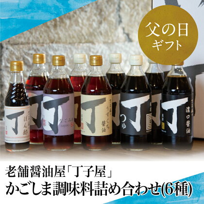 【父の日ギフト】【創業享保20年の老舗醤油屋】丁子屋のかごしま調味料 詰め合わせ (6種) 調味料 醤油 つゆ めんつゆ 酢 お酢 なごみ酢 鹿児島 南さつま市 贈り物 ギフト 贈答用 送料無料