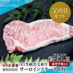 【ふるさと納税】【父の日ギフト】【鹿児島県産】黒毛和牛専門店 焼肉次郎長 A5等級 サーロインステーキ 贅沢サイズ 1人前 約250g 釜炊き塩付き 国産 牛肉 お肉 ステーキ サーロイン A5ランク 冷凍 釜炊き塩 坊津の華 南さつま市 贈り物 ギフト 贈答用 送料無料