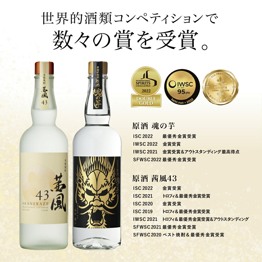 【ふるさと納税】貴匠蔵 ISC最優秀金賞受賞の本格芋焼酎原酒 2本セット ギフト箱 プレミア 焼酎 ロック 水割り お湯割り ハイボール 酒 お酒 原酒 鹿児島 津貫 南さつま市 送料無料 本坊酒造