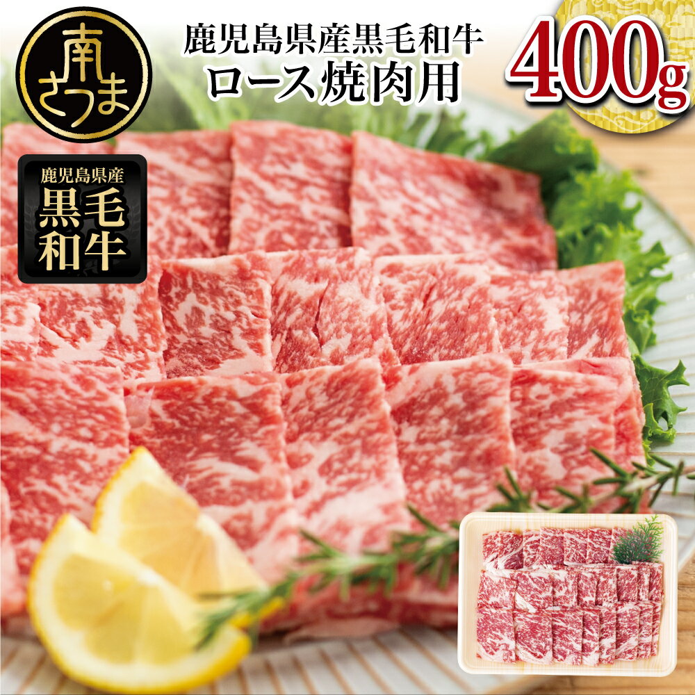 【ふるさと納税】【鹿児島県産】黒毛和牛 焼肉用ロース 400