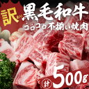 【ふるさと納税】【数量限定】国産和牛コロコロ不揃い焼肉(計500g) 黒毛和牛 ステーキ サイコロステーキ 牛肉 牛 訳あり ステーキ丼 BBQ バーベキュー 冷凍 焼くだけ カット済【サンキョーミート】a1-135