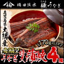 【ふるさと納税】楠田の極うなぎ蒲焼(大隅産)特大サイズ4尾セ...
