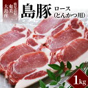 28位! 口コミ数「1件」評価「4」豚肉 1kg ロース とんかつ用 鹿児島県 奄美大島産 島豚 トンカツ ステーキ おかず 豚ロース 豚 国産 肉 お肉 お取り寄せ お取り寄･･･ 