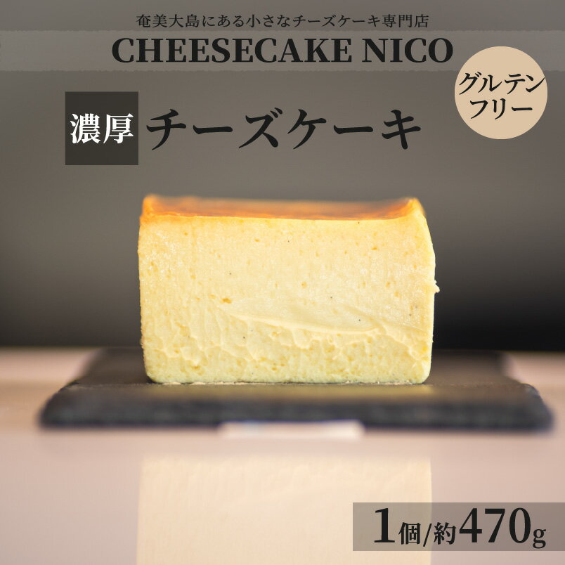 数量限定 チーズケーキ 約470g 1個 スイーツ デザート お菓子 おやつ グルメ チーズ ケーキ 濃厚 しっとり 贅沢 こだわり 鹿児島県 奄美市 CHEESECAKE NICO お取り寄せ お取り寄せグルメ 送料無料