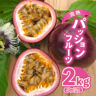 楽天ふるさと納税 【ふるさと納税】【2025年先行予約】完熟!南の島奄美のパッションフルーツ 2kg箱 20~22個サイズ混合 パッションフルーツ 果物 フルーツ 果実 南国フルーツ 予約 美味しい 鹿児島 甘い 酸味 爽やか 完熟 Amami sun time farm 奄美市 おすすめ ランキング プレゼント ギフト