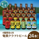 クラフトビール ブラウンエール ヴァイツェン ペールエール 330ml 4種類 各6本 計24本 家飲み ビール 地ビール 瓶ビール 鹿児島 奄美大島 純黒糖 ショウガ 島ばなな 長命草 シークニン ソルティー お取り寄せ 送料無料