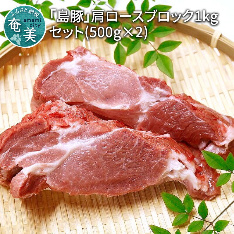 【ふるさと納税】 豚肉 肩ロース ブロック 1kg 奄美大島産 島豚 冷凍 煮込み料理