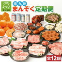 【ふるさと納税】【全12回】南九州まんぞく定期便 鹿児島黒牛 牛肉 黒知覧茶 柑橘 詰合せ 黒豚 茶美豚 加工品 セット ソーセージ ウインナー ベーコン 餃子...
