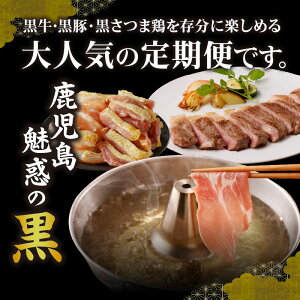 【ふるさと納税】定期便 12回 1年間 黒牛 黒豚 黒さつま鶏 上撰 黒の極み定期便 肉 すきやき しゃぶしゃぶ スライス 餃子 生ハム 切落し ステーキ ハンバーグ タタキ 牛肉 豚肉 鶏肉 牛 豚 鶏 お肉 精肉 国産 お取り寄せ お取り寄せグルメ 鹿児島県 南九州市 送料無料