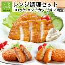 【ふるさと納税】鹿児島産 黒豚 鶏肉 使用 コロッケ メンチカツ チキン南蛮 セット 詰合せ 温めるだけ レンジ調理 簡単調理 レンチン 惣菜 おかず 加工品 冷凍 国産 豚肉 お取り寄せ お取り寄せグルメ 鹿児島県 南九州市 送料無料