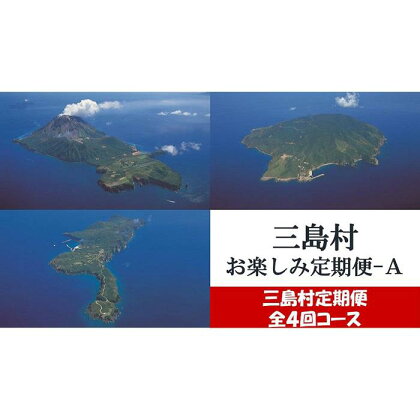 定期便 全4回 三島村からのお届け お楽しみ定期便A | 年4回 お楽しみ 肉 お肉 牛肉 和牛 にく 海老 えび 甲殻類 ご当地 ご当地 詰め合わせ お祝い プレゼント 人気 送料無料 おすすめ 鹿児島県 九州 三島村