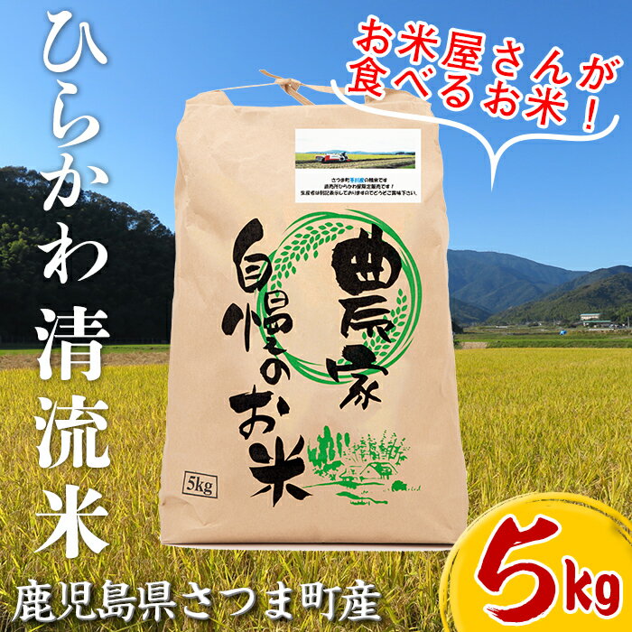 【ふるさと納税】鹿児島県さつま町平川産限定！ひらかわ清流米(