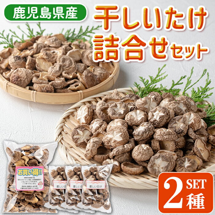 【ふるさと納税】＜先行予約受付中！2025年3月順次より発送予定＞＜期間・数量限定＞干しいたけ詰め合わせセット(2種) 鹿児島 国産 九州産 干しシイタケ 干し椎茸 しいたけ 椎茸 きのこ キノコ 乾 干し 茶碗蒸し 煮物【きららの楽校】