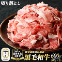 【ふるさと納税】鹿児島県産 黒毛和牛 切り落とし (計600g・300g×2P) すき焼き や 肉じゃが 牛丼 等いろいろな料理に使用できる ふるさと納税 牛肉...