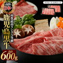 【ふるさと納税】鹿児島黒牛すきやきセット(計600g)5等級 黒牛 牛肉 肉 すき焼き すきやき 肩ロース カタロース スライス リブロース セット おかず【J...