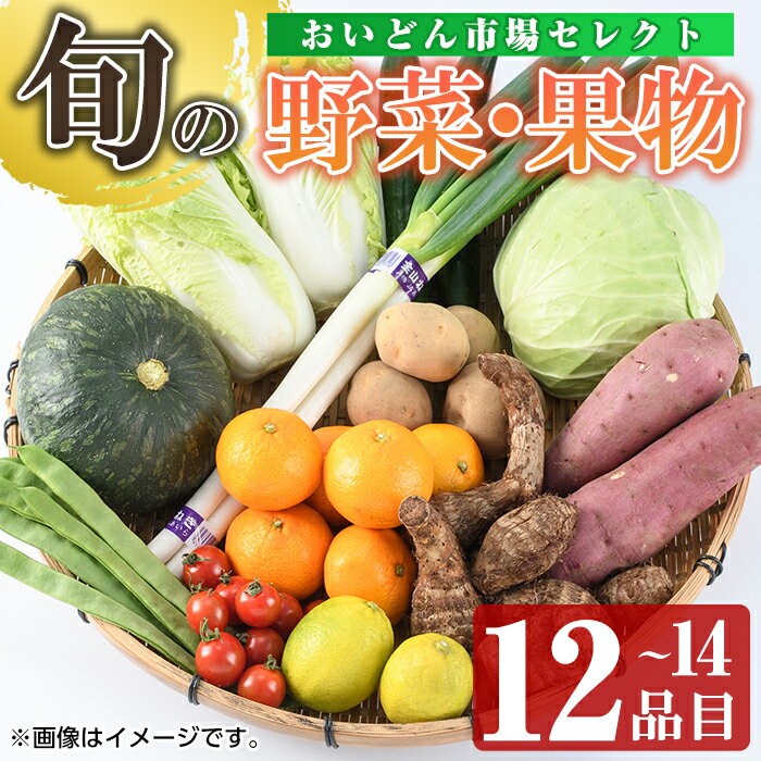 【ふるさと納税】おいどん市場セレクト 旬の野菜・果物セット！