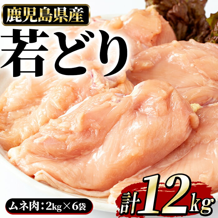 【ふるさと納税】若どりムネ肉(計12kg・2kg×6袋)鹿児