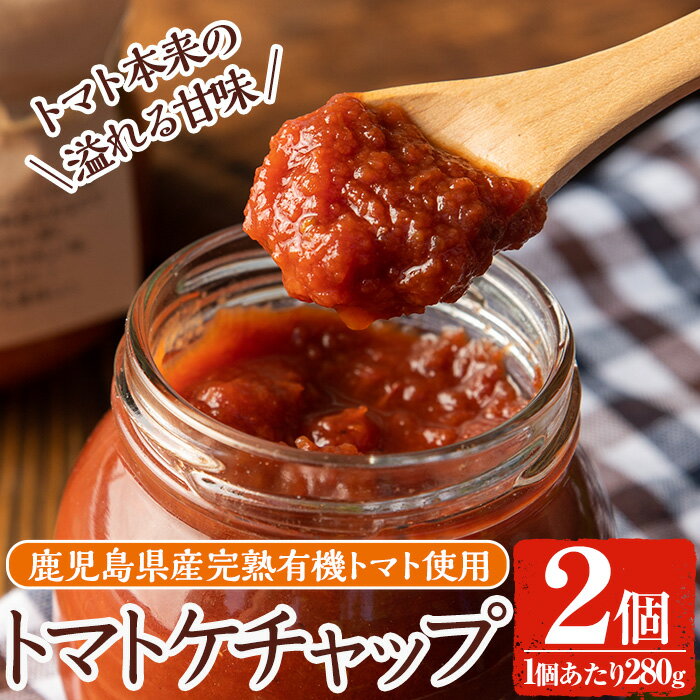 [数量限定]トマトケチャップ2個(280g×2個)完熟有機トマトを使用した手作りトマトケチャップはそのままソースとしても使える優しいお味の調味料 国産 九州産 有機野菜 とまと オムライス オムレツ [雲月農園]