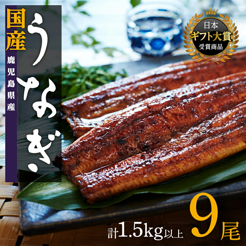 1位! 口コミ数「1件」評価「5」鹿児島県産うなぎ長蒲焼9尾（合計1.5kg以上） | 鹿児島 大崎町 鰻 うなぎ ウナギ 国産 蒲焼 たれ