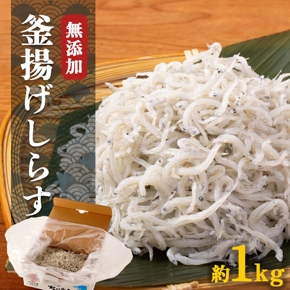 大正の 無添加 釜揚げしらす 1kg | ちりめん しらす じゃこ 釜揚げ 産地直送 無添加 大容量 大正水産 鹿児島県産 ご当地 九州産 国産 鹿児島県大崎町