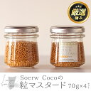 40位! 口コミ数「8件」評価「4.38」Soerw Cocoの粒マスタード(70g×4セット) 調味料 からし 料理【Food＆SpiceSoerwCoco】【0114207a】