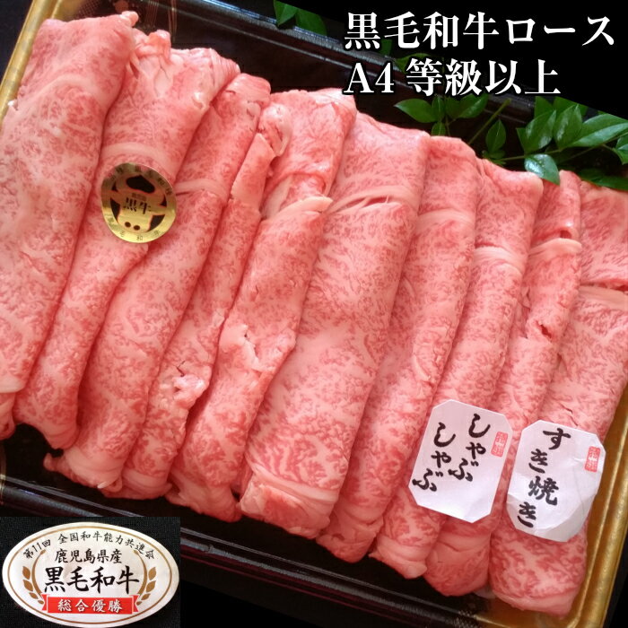 No.2003 鹿児島県産 黒毛和牛 肩ロース しゃぶ・すき肉 500g