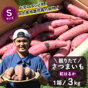 11位! 口コミ数「1件」評価「5」さつまいも 紅はるか 堀りたて 3kg ( 1箱 ) Sサイズ 新物 鹿児島県産 2025年12月末までに出荷
