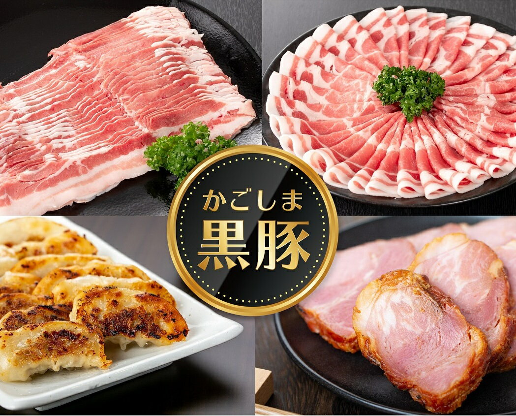 【ふるさと納税】定期便 鹿児島県産 かごしま黒豚 加工品 セット 10回 お肉 豚肉 黒豚 豚バラ 豚ロース 肩ロース モモスライス 焼豚 しゃぶしゃぶ とんかつ トンカツ 焼肉 炒め ポン酢 餃子 干し芋 うなぎ蒲焼 和田養豚ミートセンター 肝付町 ふるさと 納税 送料 無料