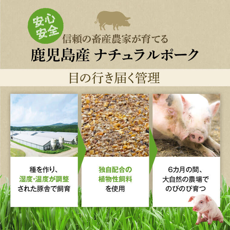 【ふるさと納税】鹿児島県産豚厚切りステーキ&豚4部位食べ比べわいわいセット(合計約4.4kg) ロース バラ ウデ モモ セット 鹿児島 国産 九州産 しゃぶしゃぶ ステーキ【大将食品】