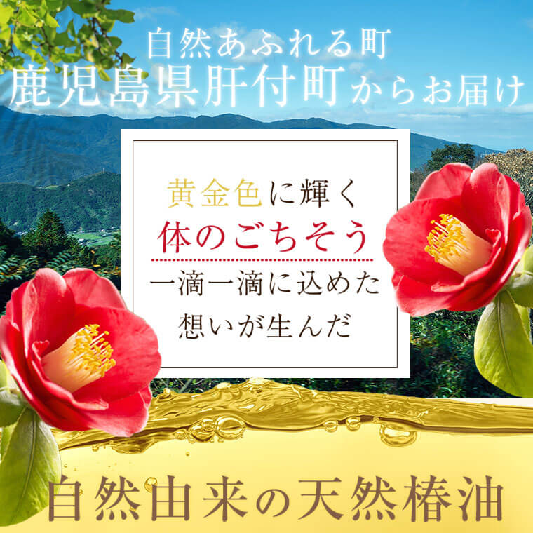 【ふるさと納税】鹿児島県肝付町産椿オイル(120cc×2本) 鹿児島 国産 椿油 つばき油 ツバキオイル ヘアオイル ネイルオイル 天然 国産 食用油 調味料 天ぷら ギフト プレゼント お中元 お歳暮【横山砕石】