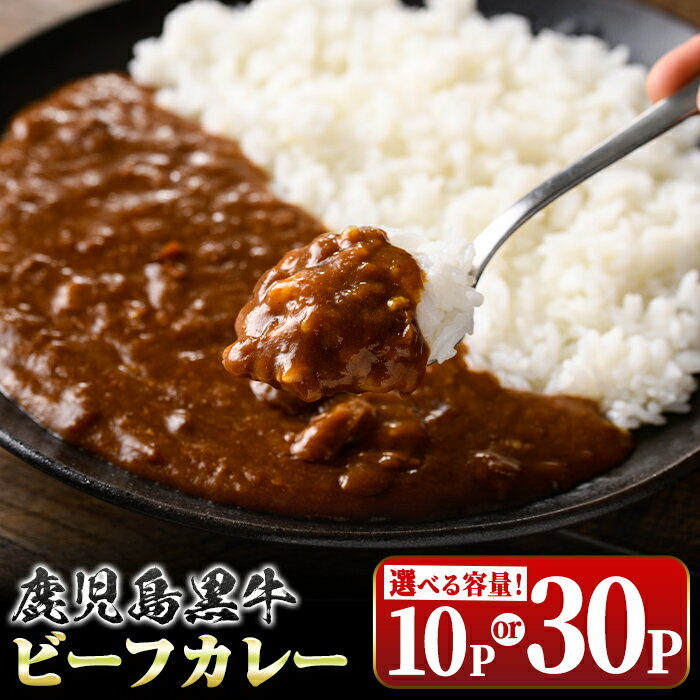 7位! 口コミ数「0件」評価「0」【テレビ番組で紹介！】鹿児島黒牛ビーフカレー(160g×10P) 鹿児島 国産 黒牛 牛肉 ビーフ レトルトカレー パック ご当地カレー お･･･ 