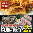 黒豚焼豚(2個)＆黒豚餃子(12個×5P)セット！ 鹿児島 国産 九州産 黒豚 豚肉 お肉 餃子 ギョーザ ぎょうざ 角煮 焼豚 叉焼 チャーシュー おかず 惣菜