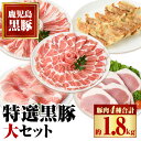 【ふるさと納税】特選黒豚大セット(合計約1.8kg)黒豚バラ・ロースしゃぶしゃぶと黒豚ローストンカツ、黒豚モモ、黒豚餃子のセット!鹿児島 国産 九州産 黒豚 豚...