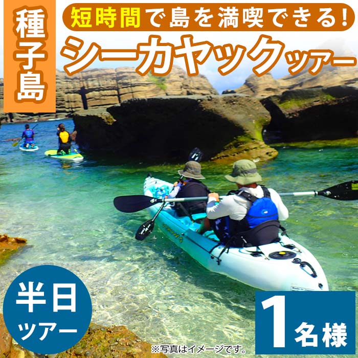 シーカヤック半日ツアー(1名様分、3時間)種子島 島 カヤック ツアー 観光 海 レジャー[Lulusun]