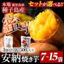【ふるさと納税】<先行予約受付中!2025年12月初旬頃より順次発送予定><セット内容が選べる!>本場種子島産 冷凍安納焼き芋(7袋セット~15袋セット) 国産 種子島 安納芋 安納いも 芋 イモ いも 食べきり お菓子 スイーツ 菓子 さつま芋 【種子島安納株式会社】